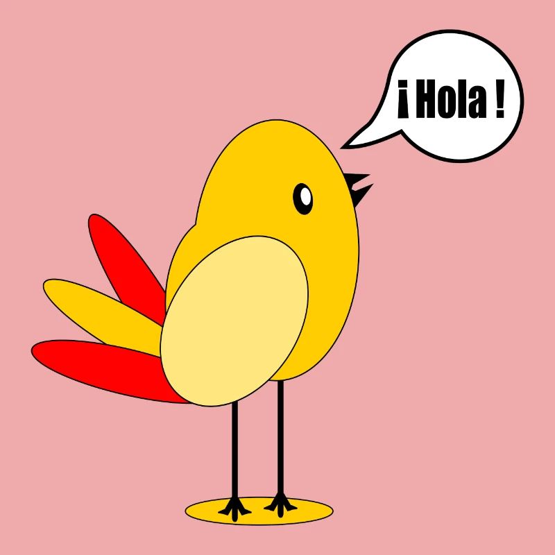 SPANIEN LÄNDERFAHNE SPANISCH VOGEL