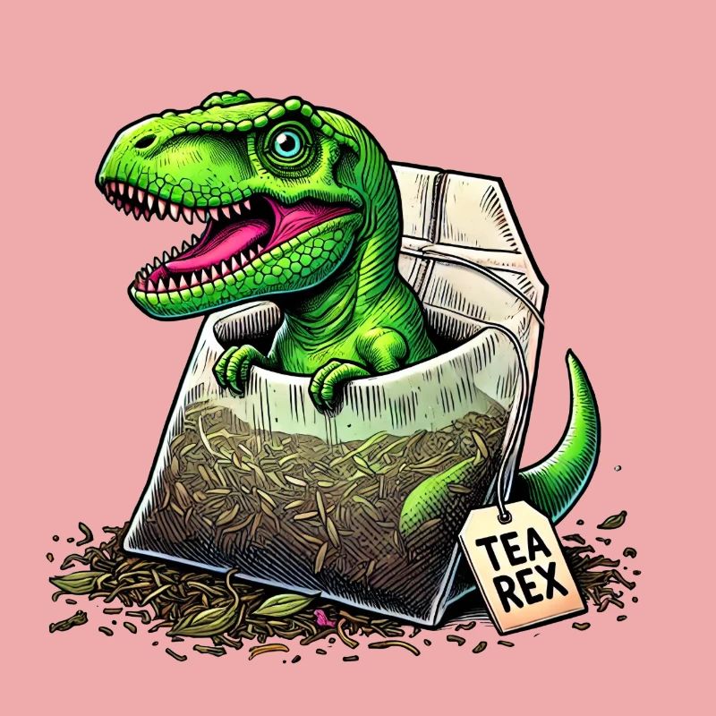 Tea Rex T-Rex Dinosaurier