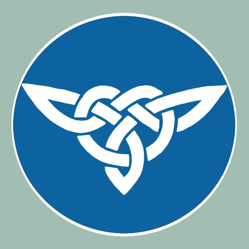 Oiseau celte bleu