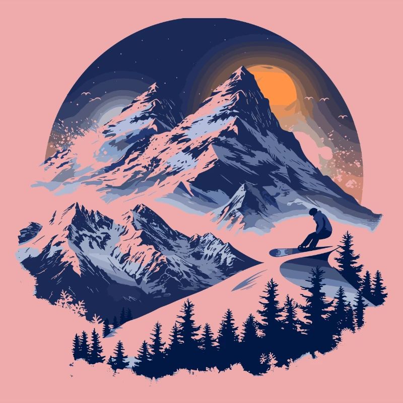 Graphismes de snowboard