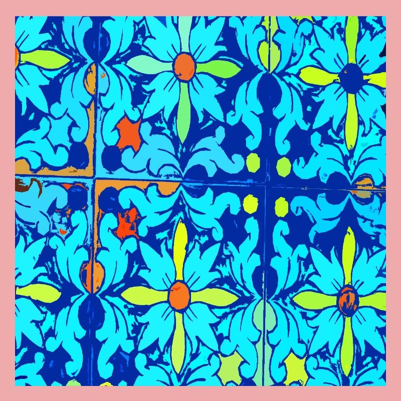 Blaue Keramik