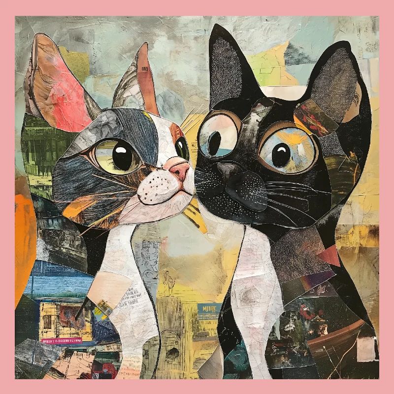 chat chats chat collage de chat