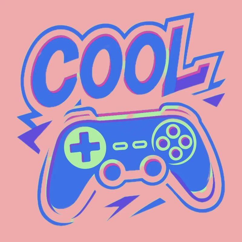 Neon Gaming Controller
