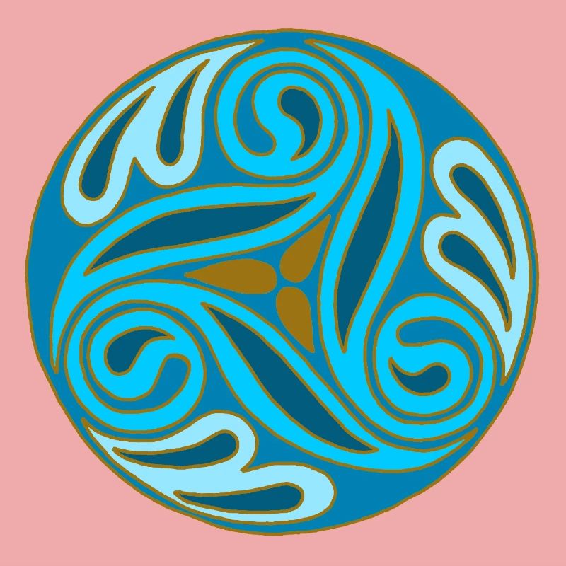 Sphère celte Bleue