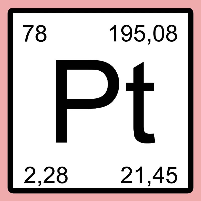 Platin Pt Element Typog