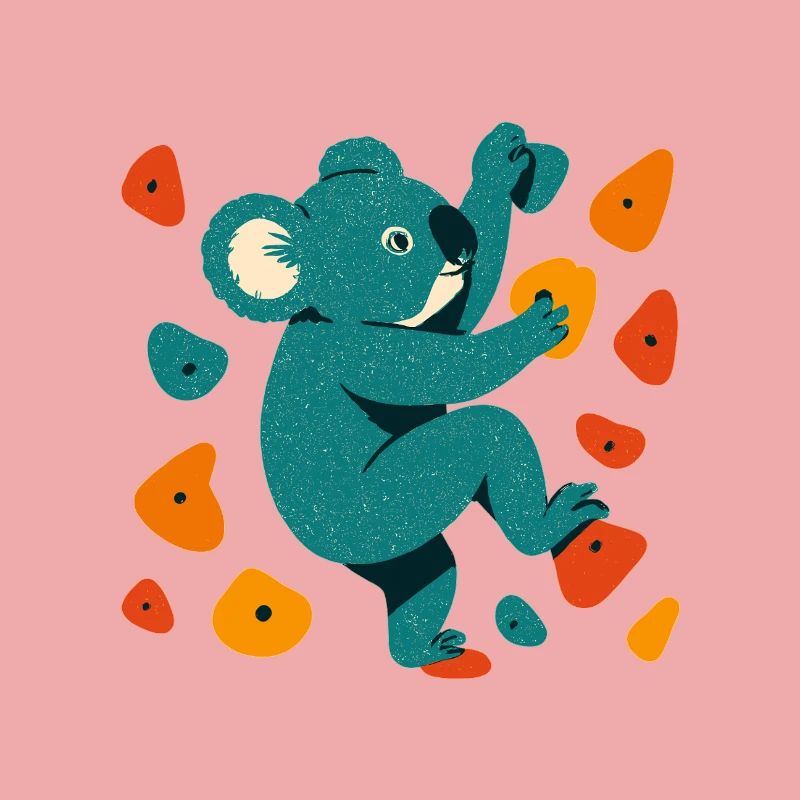 Bouldern Koala Koalabär Klettern Geschenk