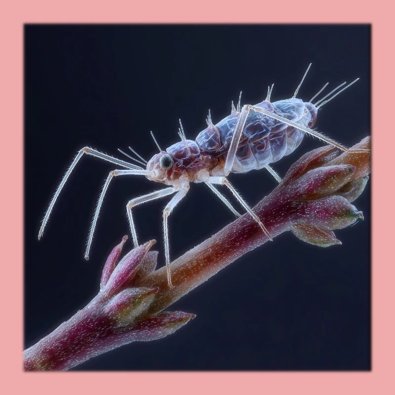 Fascinating Aphid Macro Insects Graphic