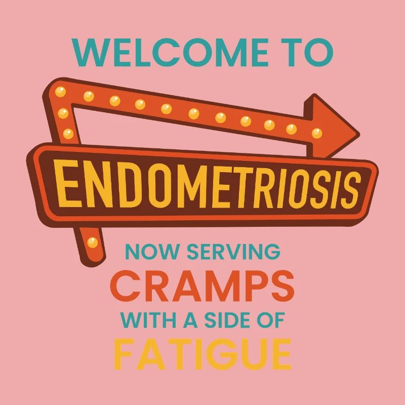 Endometriose-Bewusstsein – Retro-Diner-Schild
