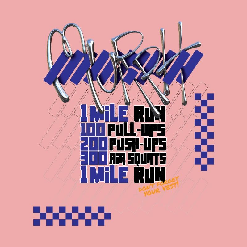Murph Hero WOD Cross Training dark graphic version graphic
