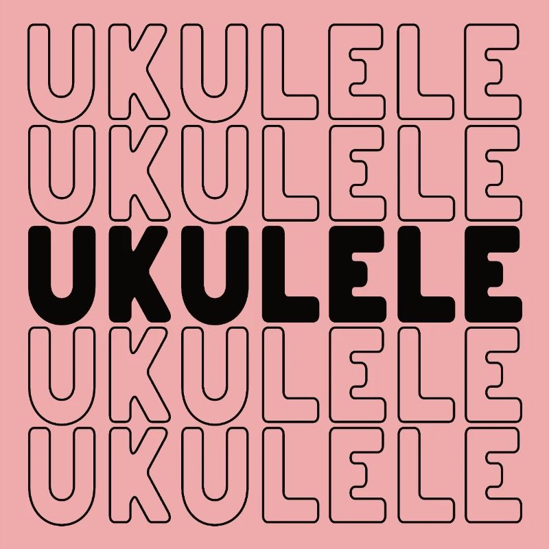 Ukulele typography