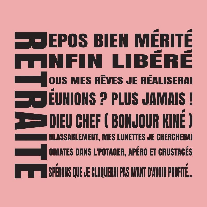 RETREAT (schwarzer Text)