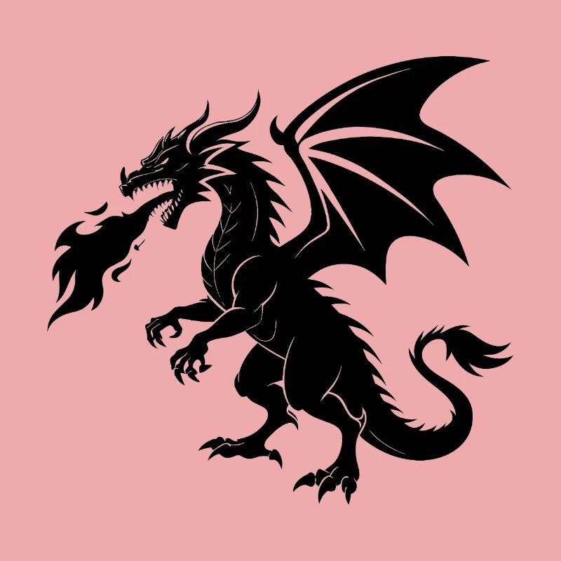 Feuerspeiender Drache