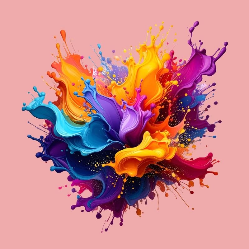 Farbspritzer Explosion
