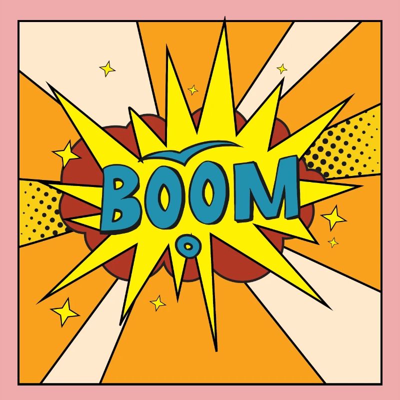Boom Comic Explosion Stil