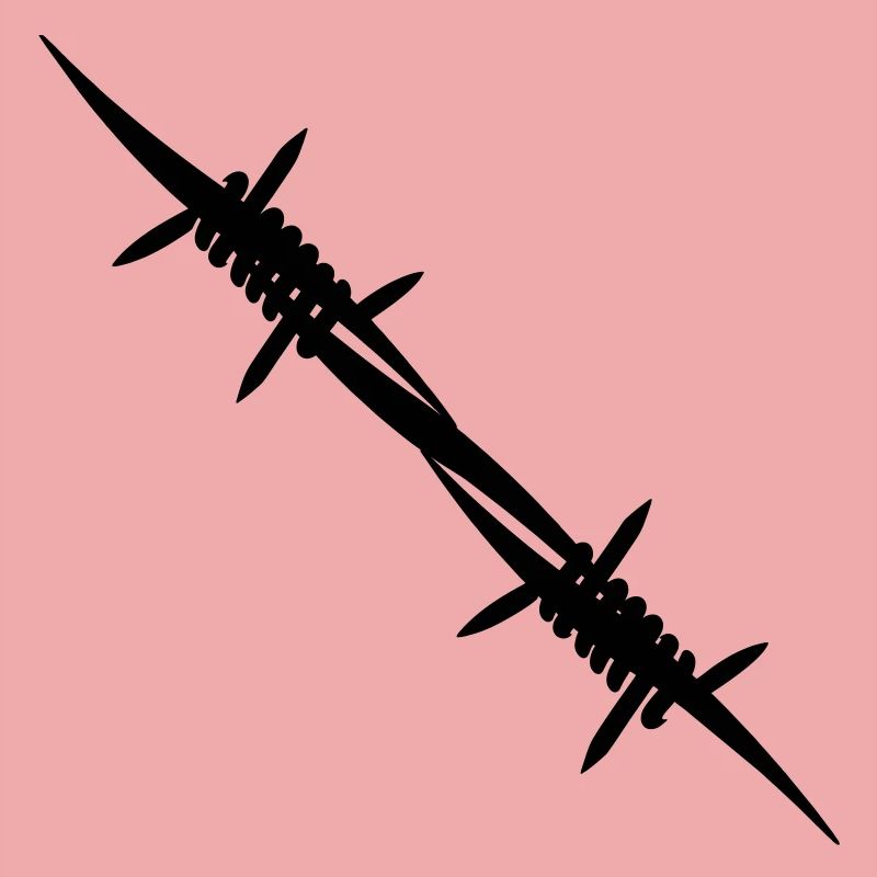 Barbed wire coupling piece
