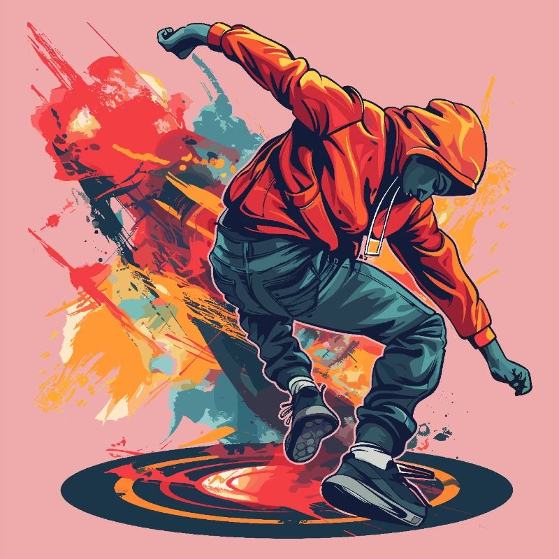Breakdancer Graffiti