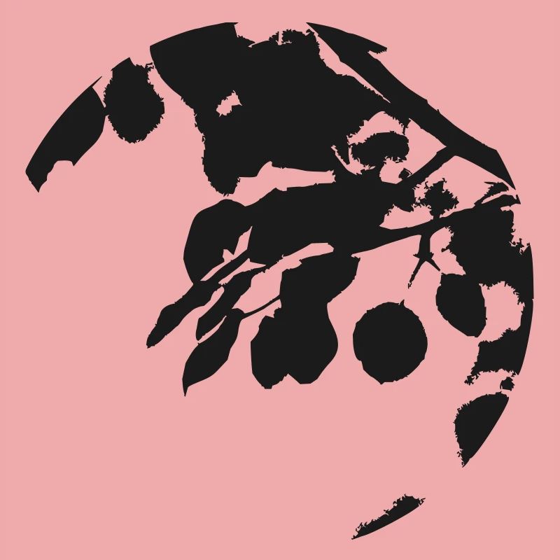 Eucalyptus Circular Silhouette