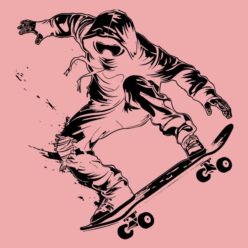 Cartoon Skateboarder