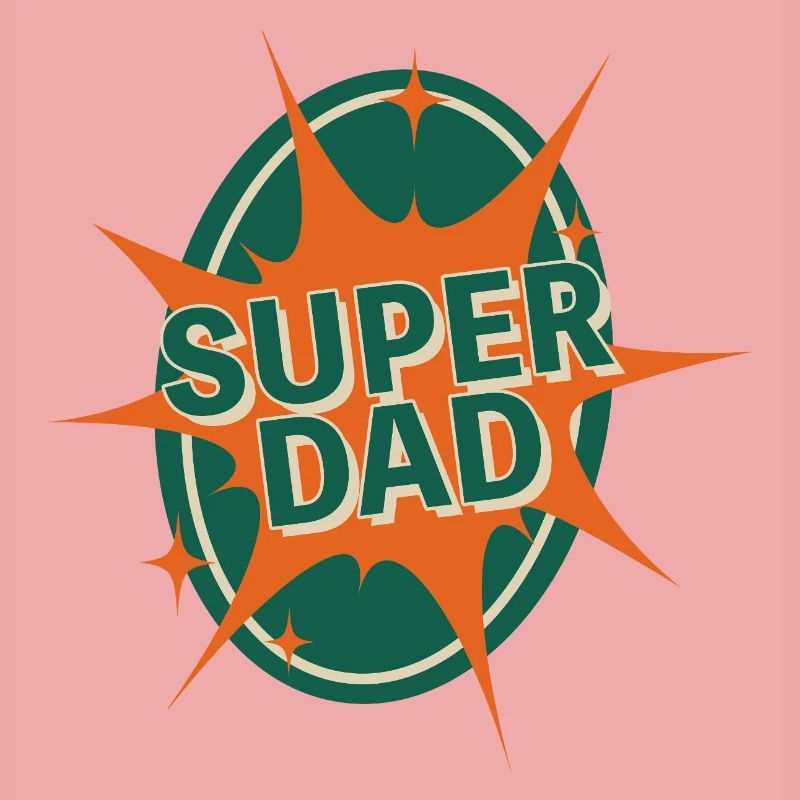 Conception de style bande dessinée Super Dad