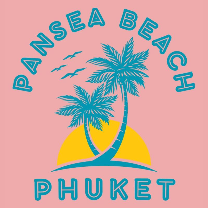 Phuket Beach Palms Sunset
