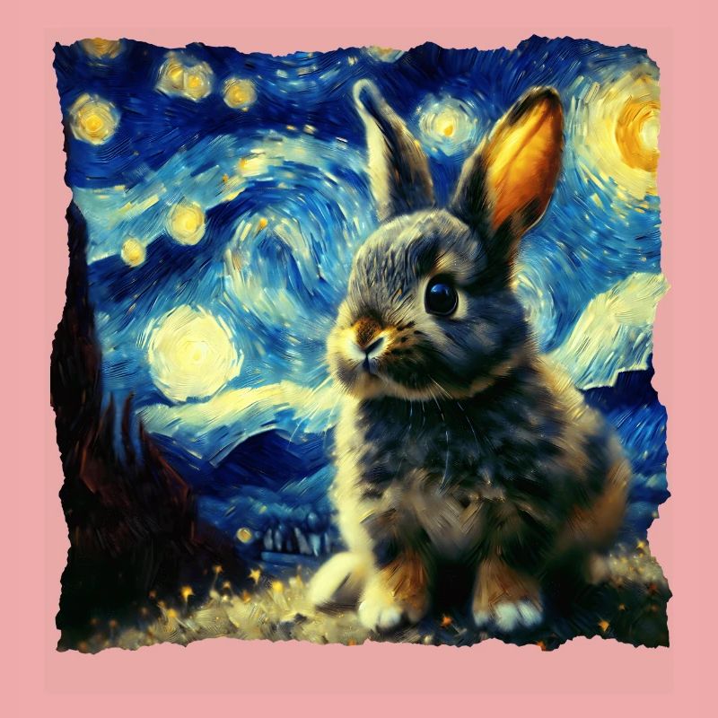 Starry sky style rabbit