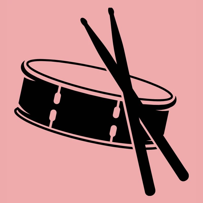 A drum and sticks