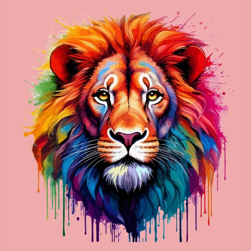 Regenbogenlöwe Kunstspritzer