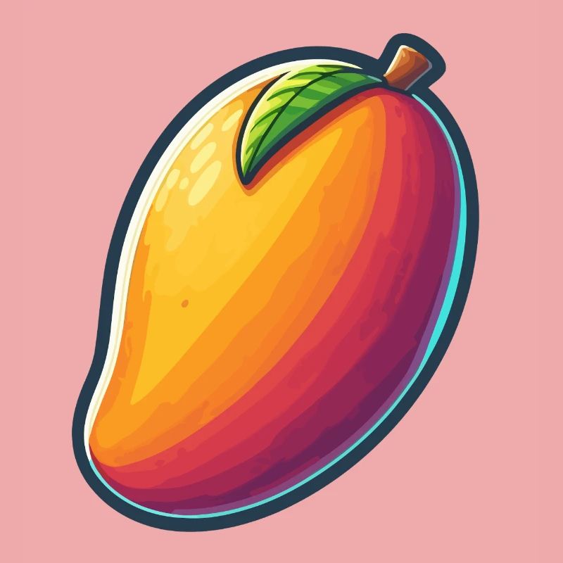 Design Mango Lebendig Abstrakt