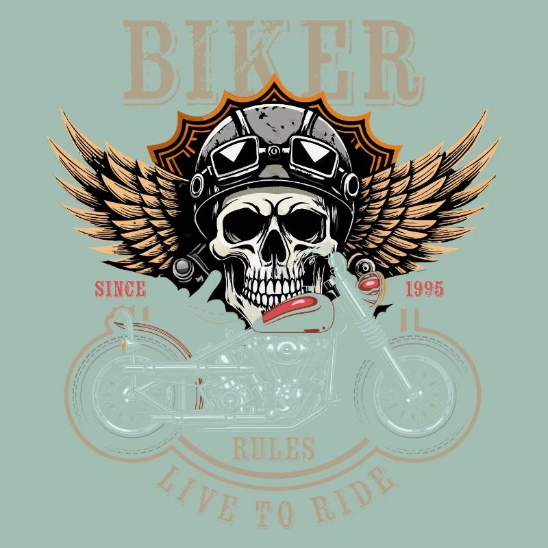Biker Rules - Since 1995 - Live to Ride