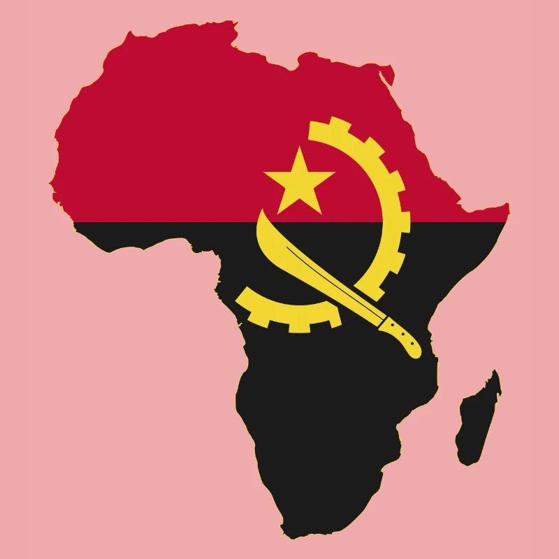 Drapeau angolais : Afrique utilisée