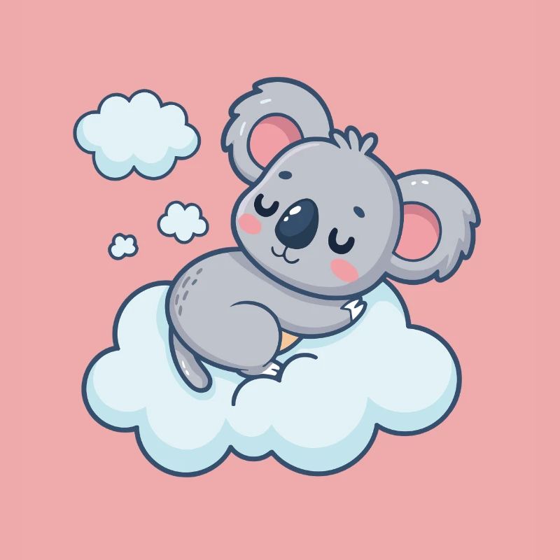 Schläfrige Koala-Wolke