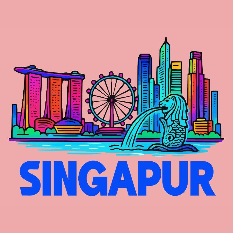 Skyline von Singapur