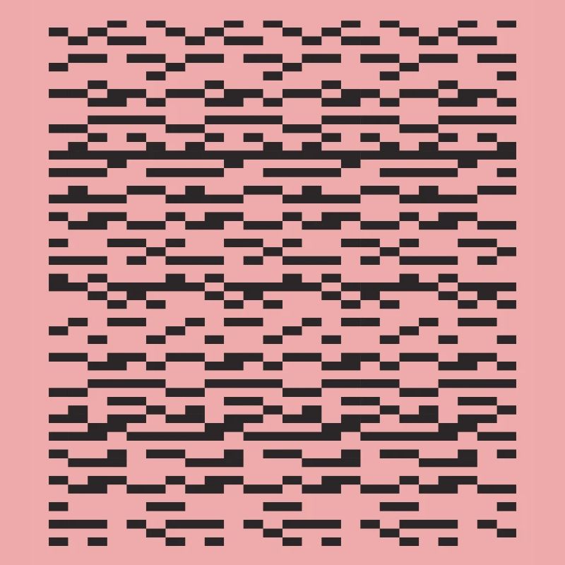 Noir Stripe pixelled Glitch Grid