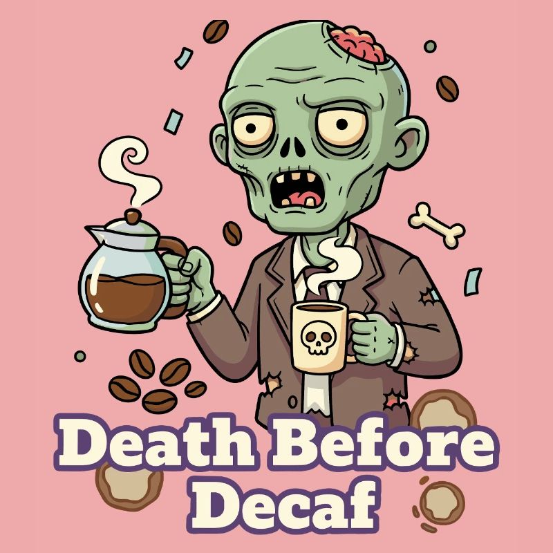 Zombie Kaffee Tod vor Decaf