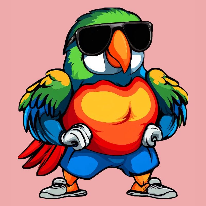 Cooler Papagei