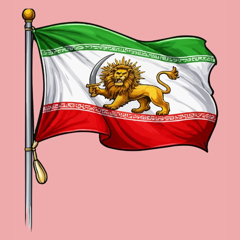 Épée du Lion Drapeau iranien