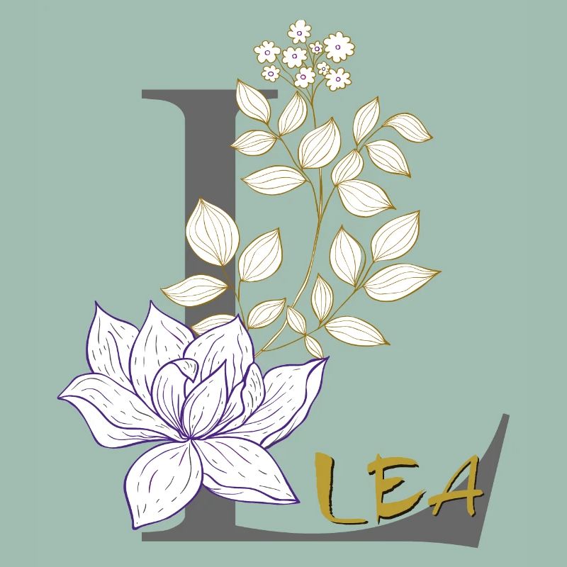 Lettre L Initiale Lea