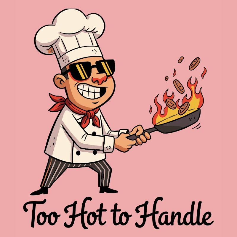 Kochheld mit Feuerpfanne