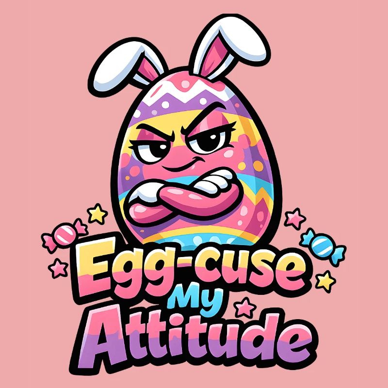 Egg-Cuse My Attitude Easter
