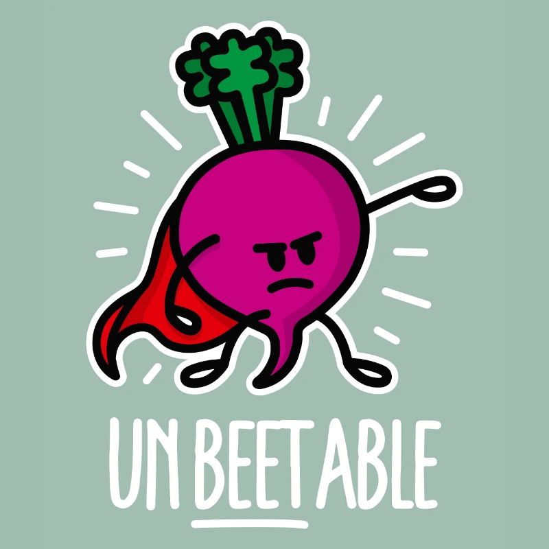 Unbeetable / unbeatable beetroot beet on dark