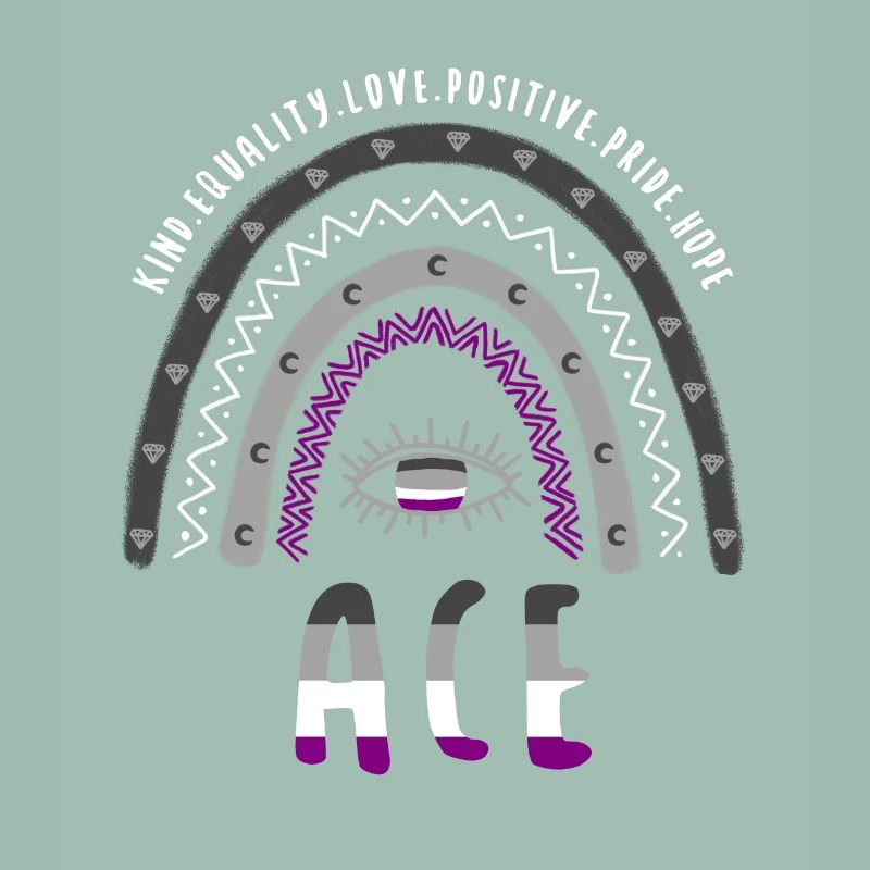 Boho Rainbow Ace Pride