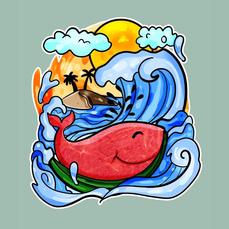 Baleine pastèque