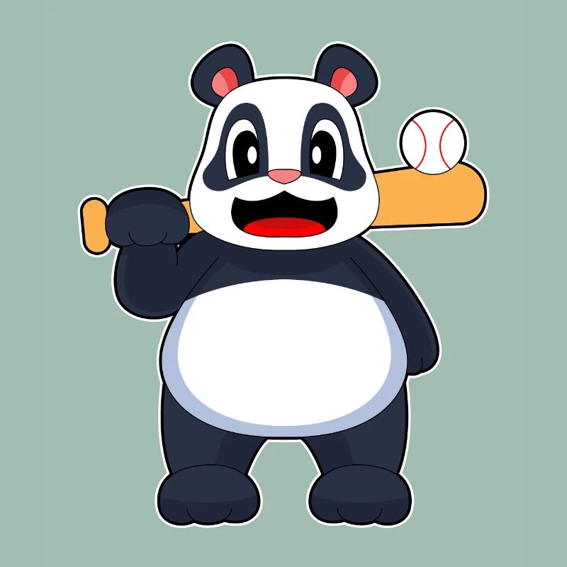 Panda Baseball Batte de baseball