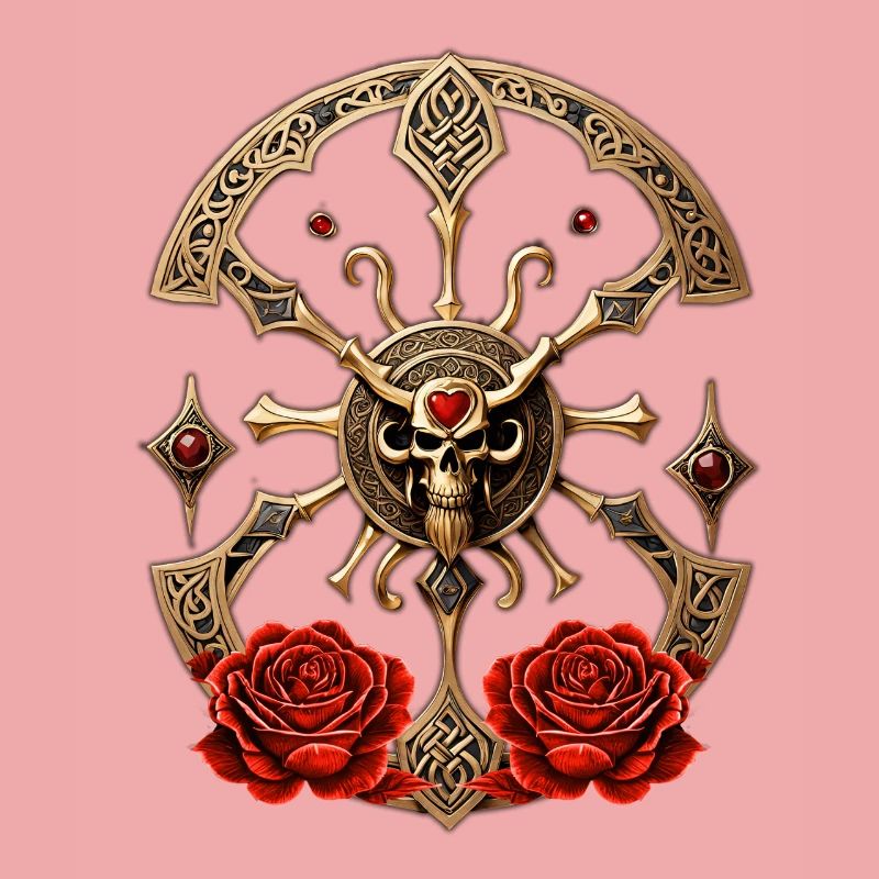 Eternal Bond: Celtic knots in Gothic elegance.
