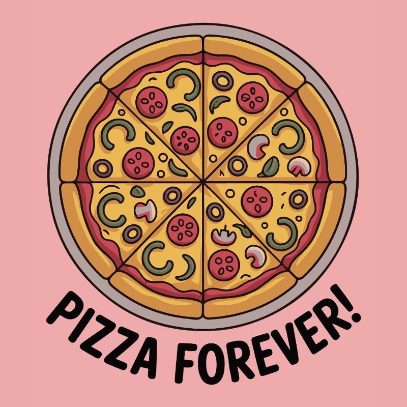 Retro Pepperoni Pizza Slice Pattern