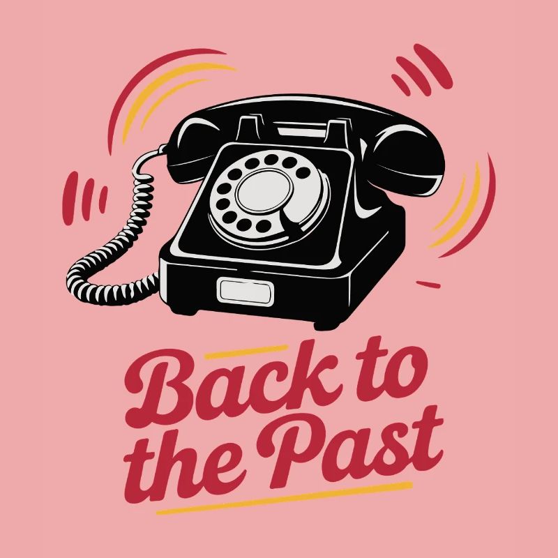 Retro Wählscheibentelefon Nostalgie Design