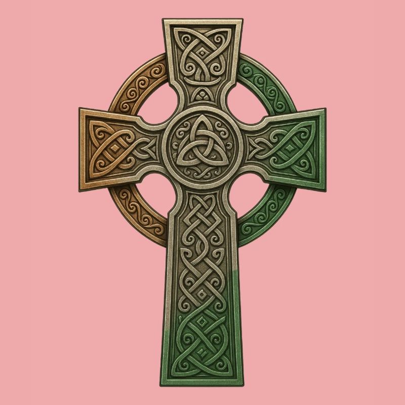 Irish Celtic Cross Knot Pattern