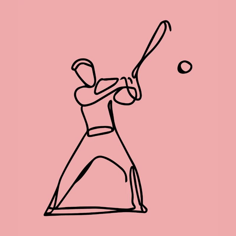 Baseball Player Drawing