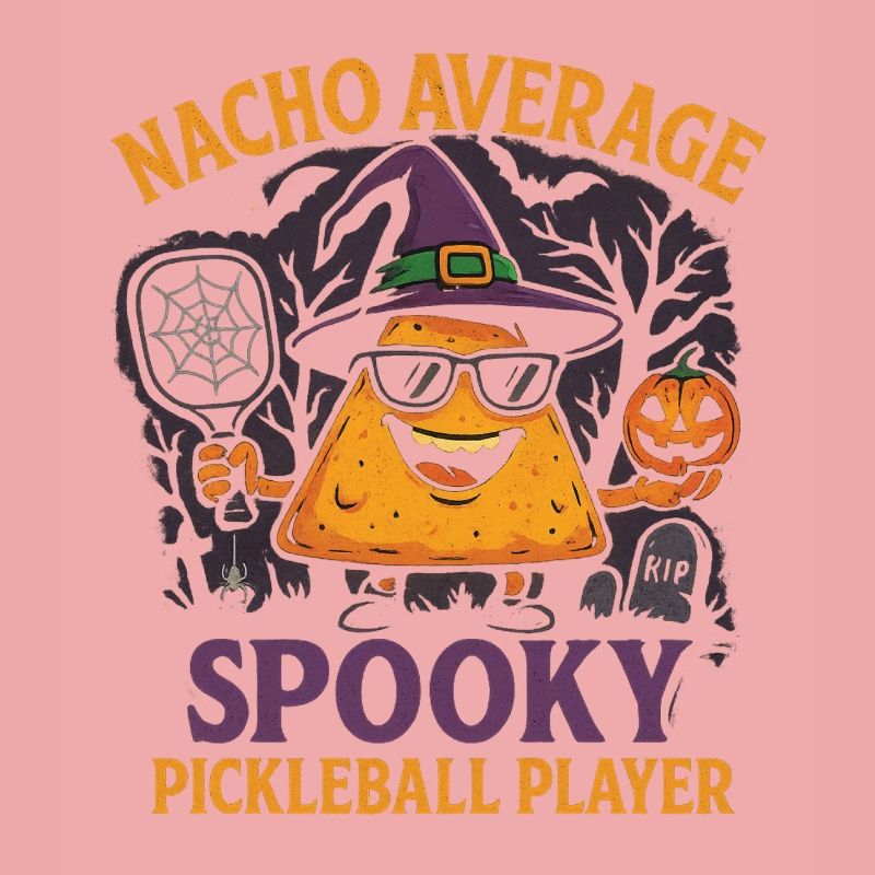 Nacho Average Spooky Pickleball Design