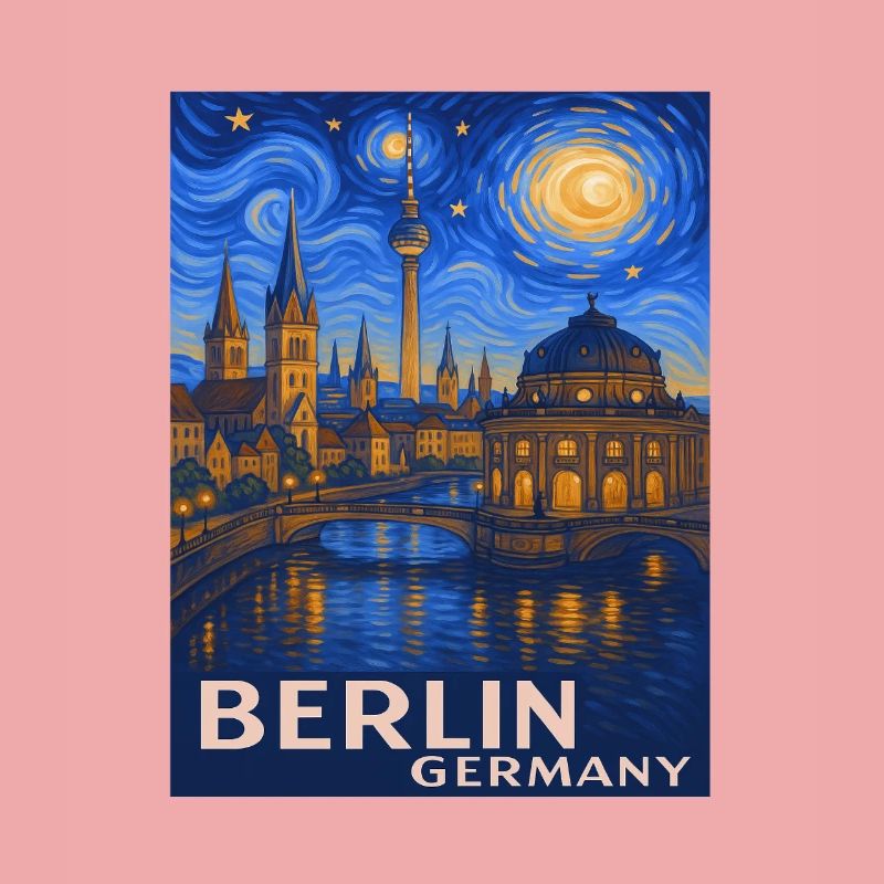 Berlin Nachthimmel Stadtmotiv